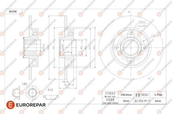 EUROREPAR 1684279080 - Disque de frein cwaw.fr