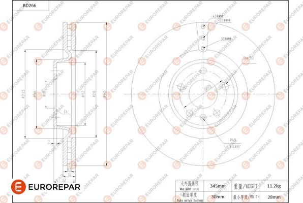 EUROREPAR 1684270880 - Disque de frein cwaw.fr