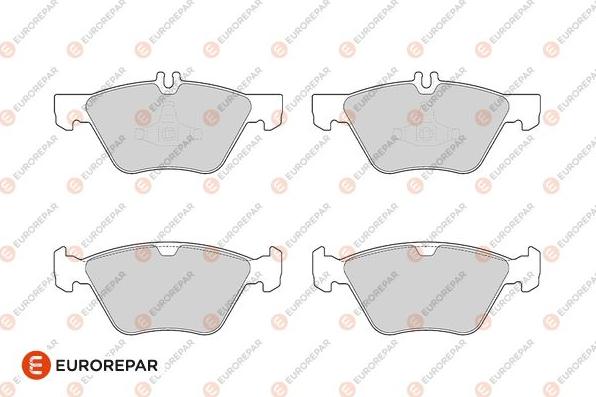 EUROREPAR 1686269480 - Kit de plaquettes de frein, frein à disque cwaw.fr