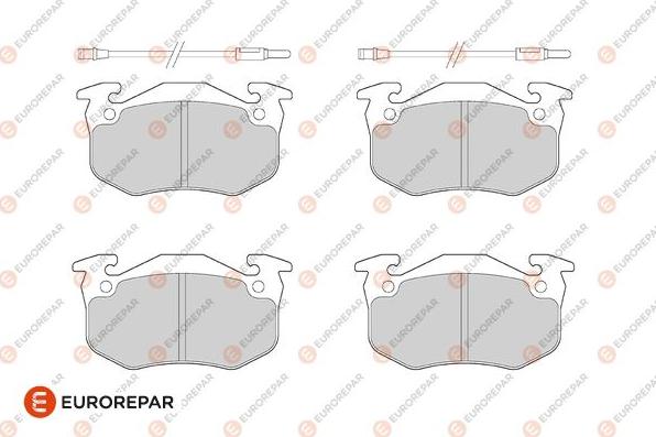 EUROREPAR 1686269780 - Kit de plaquettes de frein, frein à disque cwaw.fr