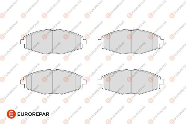 EUROREPAR 1686265180 - Kit de plaquettes de frein, frein à disque cwaw.fr