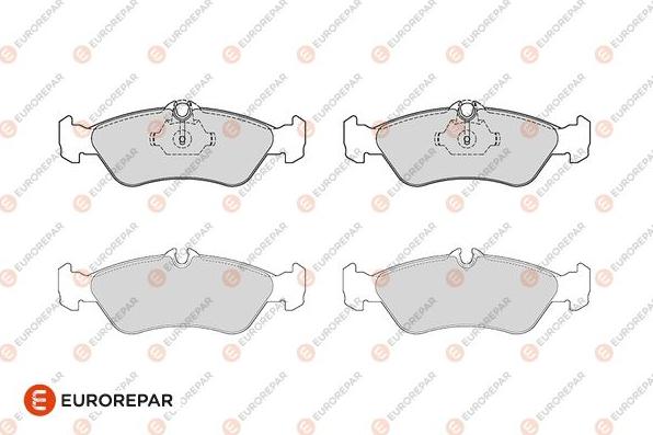 EUROREPAR 1686265780 - Kit de plaquettes de frein, frein à disque cwaw.fr