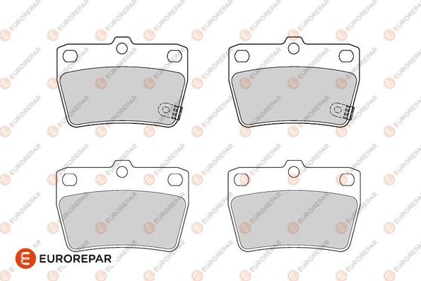 EUROREPAR 1686266480 - Kit de plaquettes de frein, frein à disque cwaw.fr