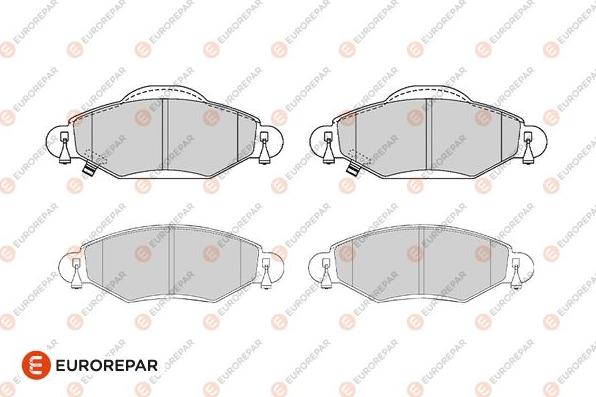 EUROREPAR 1686266180 - Kit de plaquettes de frein, frein à disque cwaw.fr