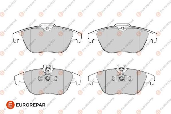 EUROREPAR 1686268480 - Kit de plaquettes de frein, frein à disque cwaw.fr