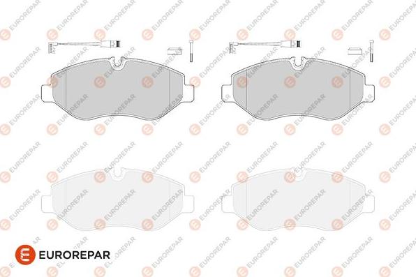 EUROREPAR 1686268180 - Kit de plaquettes de frein, frein à disque cwaw.fr