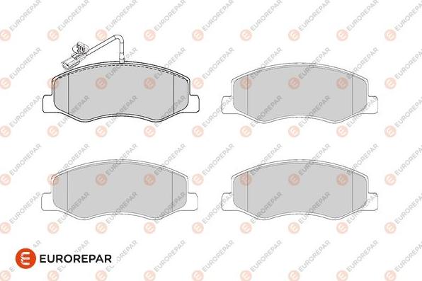 EUROREPAR 1686263680 - Kit de plaquettes de frein, frein à disque cwaw.fr