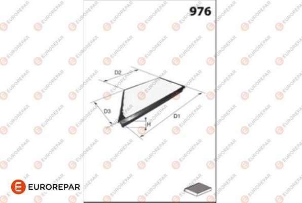 EUROREPAR 1686262680 - Filtre, air de l'habitacle cwaw.fr