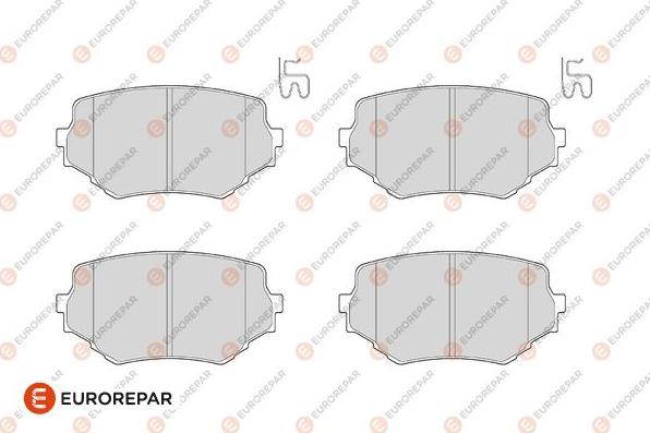 EUROREPAR 1686267480 - Kit de plaquettes de frein, frein à disque cwaw.fr