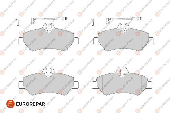 EUROREPAR 1686267580 - Kit de plaquettes de frein, frein à disque cwaw.fr