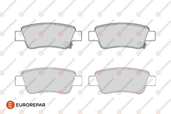 EUROREPAR 1686267680 - Kit de plaquettes de frein, frein à disque cwaw.fr