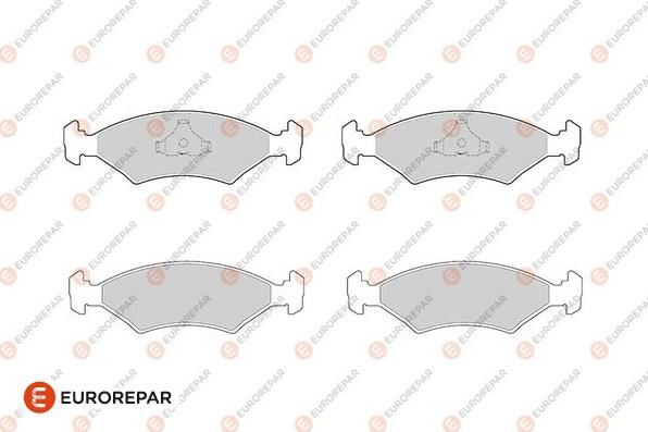 EUROREPAR 1686267080 - Kit de plaquettes de frein, frein à disque cwaw.fr