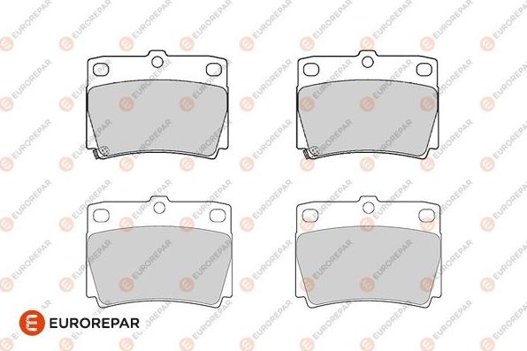 EUROREPAR 1686267180 - Kit de plaquettes de frein, frein à disque cwaw.fr