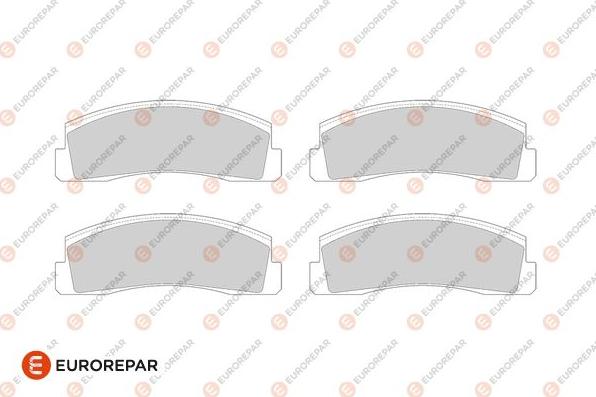 EUROREPAR 1686280180 - Kit de plaquettes de frein, frein à disque cwaw.fr