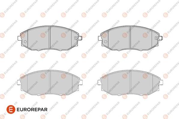 EUROREPAR 1686279980 - Kit de plaquettes de frein, frein à disque cwaw.fr