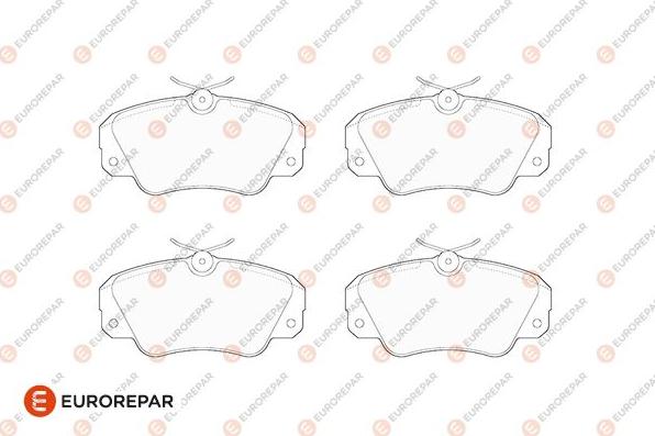 EUROREPAR 1686279680 - Kit de plaquettes de frein, frein à disque cwaw.fr