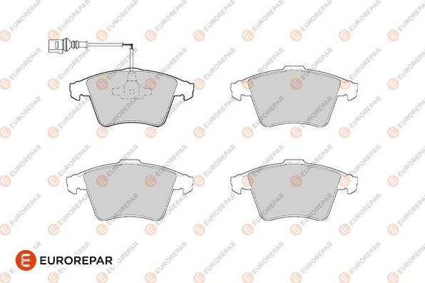 EUROREPAR 1686279380 - Kit de plaquettes de frein, frein à disque cwaw.fr