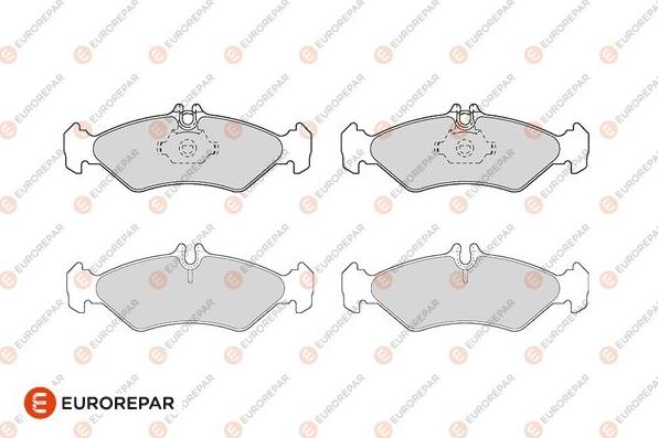 EUROREPAR 1686274980 - Kit de plaquettes de frein, frein à disque cwaw.fr