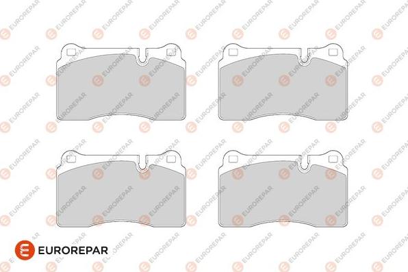 EUROREPAR 1686274080 - Kit de plaquettes de frein, frein à disque cwaw.fr