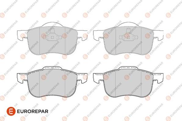 EUROREPAR 1686274380 - Kit de plaquettes de frein, frein à disque cwaw.fr