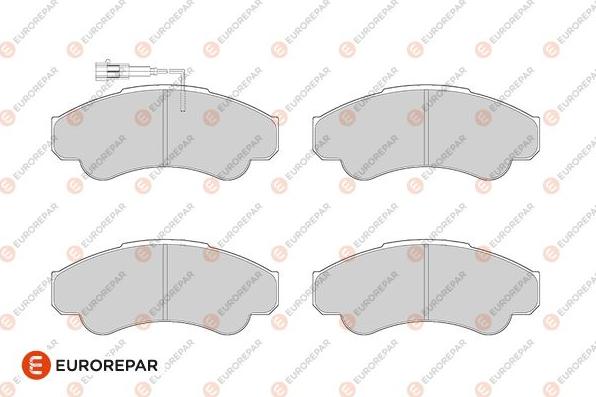 EUROREPAR 1686274780 - Kit de plaquettes de frein, frein à disque cwaw.fr