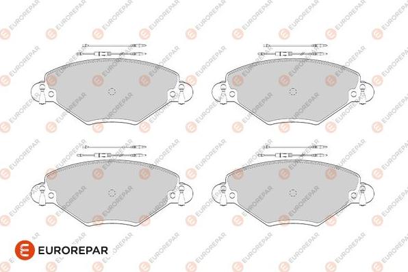 EUROREPAR 1686275480 - Kit de plaquettes de frein, frein à disque cwaw.fr