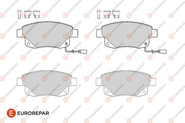 EUROREPAR 1686275380 - Kit de plaquettes de frein, frein à disque cwaw.fr