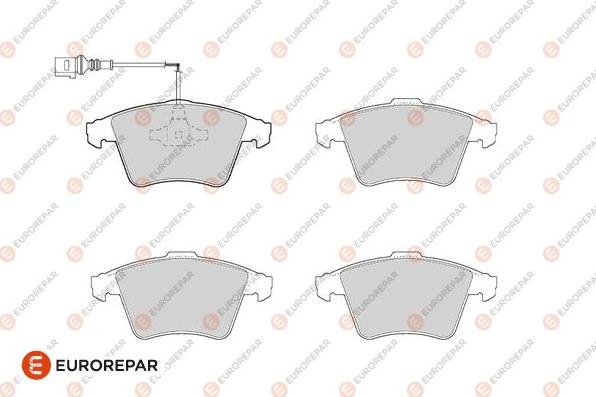 EUROREPAR 1686275280 - Kit de plaquettes de frein, frein à disque cwaw.fr