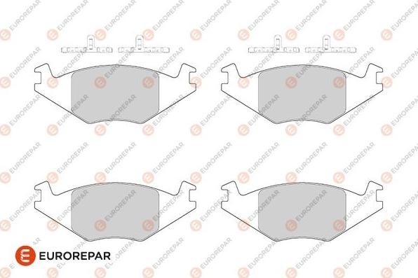 EUROREPAR 1686275780 - Kit de plaquettes de frein, frein à disque cwaw.fr