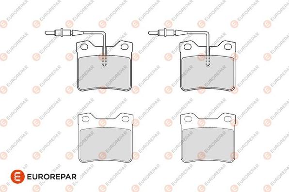 EUROREPAR 1686276280 - Kit de plaquettes de frein, frein à disque cwaw.fr