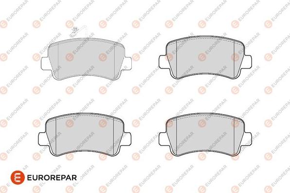 EUROREPAR 1686270980 - Kit de plaquettes de frein, frein à disque cwaw.fr