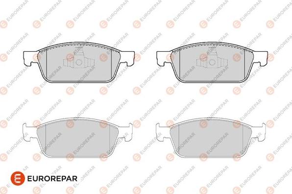 EUROREPAR 1686270480 - Kit de plaquettes de frein, frein à disque cwaw.fr