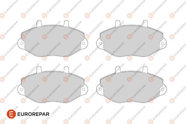 EUROREPAR 1686271580 - Kit de plaquettes de frein, frein à disque cwaw.fr