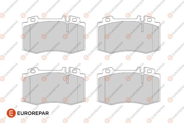 EUROREPAR 1686278480 - Kit de plaquettes de frein, frein à disque cwaw.fr