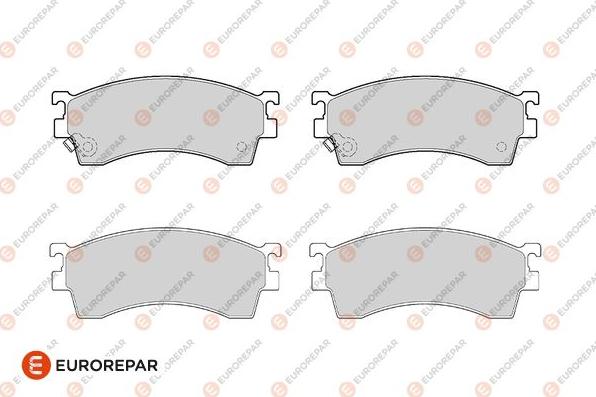 EUROREPAR 1686278180 - Kit de plaquettes de frein, frein à disque cwaw.fr