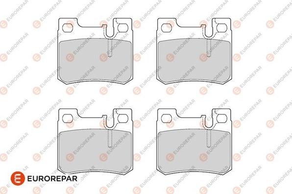 EUROREPAR 1686278880 - Kit de plaquettes de frein, frein à disque cwaw.fr