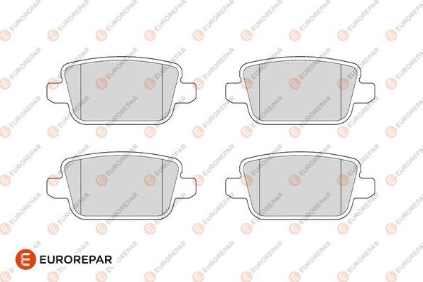 EUROREPAR 1686272080 - Kit de plaquettes de frein, frein à disque cwaw.fr