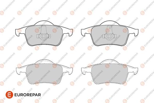 EUROREPAR 1686272380 - Kit de plaquettes de frein, frein à disque cwaw.fr