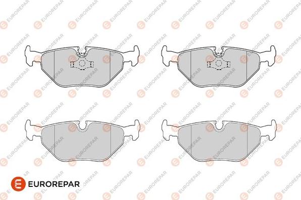 EUROREPAR 1686272780 - Kit de plaquettes de frein, frein à disque cwaw.fr