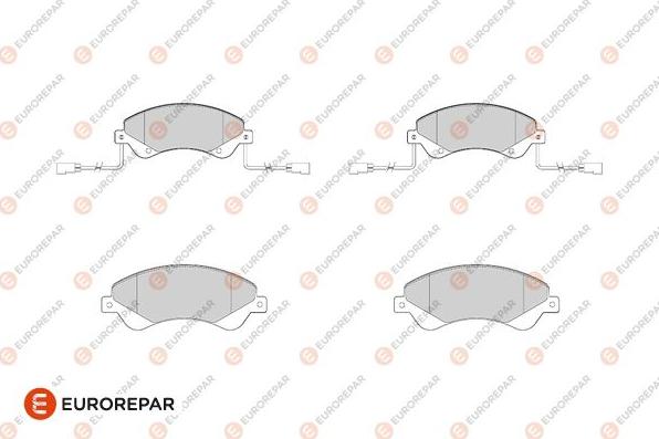 EUROREPAR 1686277980 - Kit de plaquettes de frein, frein à disque cwaw.fr