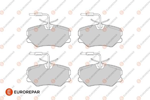 EUROREPAR 1686277080 - Kit de plaquettes de frein, frein à disque cwaw.fr