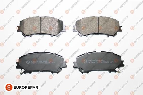 EUROREPAR 1681162580 - Kit de plaquettes de frein, frein à disque cwaw.fr