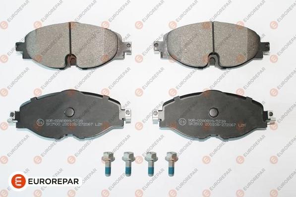 EUROREPAR 1681162380 - Kit de plaquettes de frein, frein à disque cwaw.fr