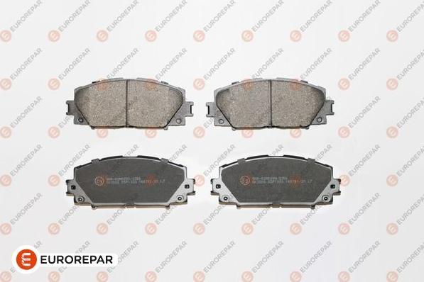 EUROREPAR 1681167480 - Kit de plaquettes de frein, frein à disque cwaw.fr