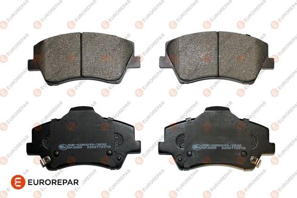 EUROREPAR 1681167580 - Kit de plaquettes de frein, frein à disque cwaw.fr