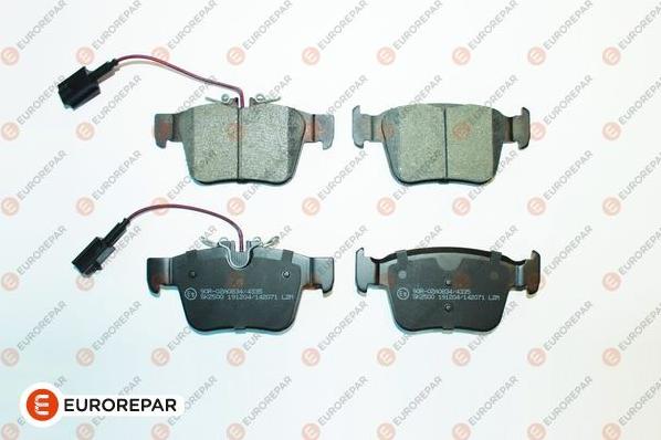 EUROREPAR 1681167280 - Kit de plaquettes de frein, frein à disque cwaw.fr