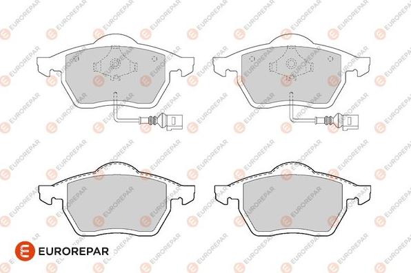 EUROREPAR 1682308480 - Kit de plaquettes de frein, frein à disque cwaw.fr