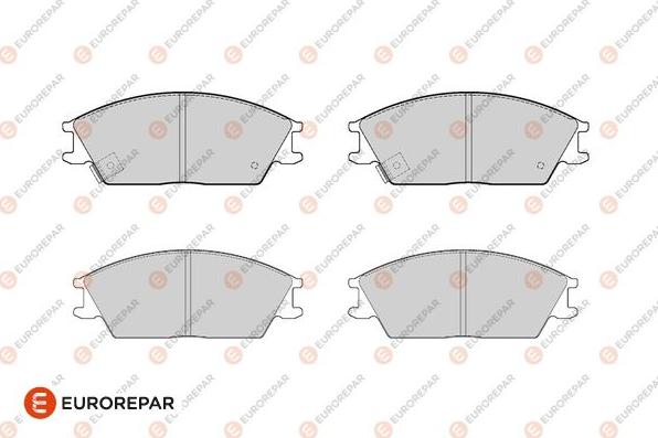 EUROREPAR 1682316880 - Kit de plaquettes de frein, frein à disque cwaw.fr