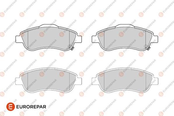 EUROREPAR 1682311480 - Kit de plaquettes de frein, frein à disque cwaw.fr