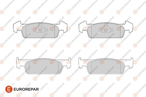 EUROREPAR 1682313780 - Kit de plaquettes de frein, frein à disque cwaw.fr